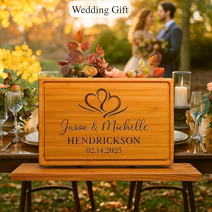 Personalized Unique Anniversary Wedding Gifts for Couples - Men, Women, 1st to 25th or 50th Anniversary Present for Him, Her, Husband, Wife, Parents, Best Custom Couple Gift Ideas