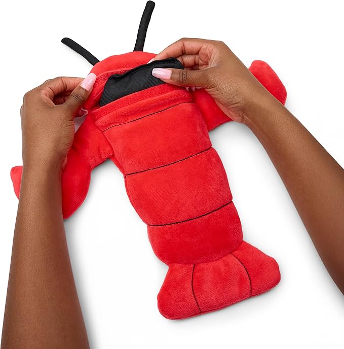 Menstruation Crustacean Lobster by Relatable, Microwavable Heating Pad for Period Cramps, Easter Basket Stuffer Plushie, Easter Gift Ideas for Teens and Women, Includes 1 Lavender Scented Heating Pad