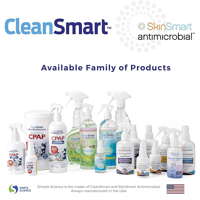 CleanSmart Antimicrobial Skin & Hand Cleanser, 8 Ounce Bottle (Pack of 2) Alcohol-Free Safe Cleanser