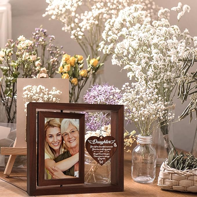 Vetbuosa Memorial Gifts for Loss of Daughter,Memorial Picture Frame,Sympathy Gifts for Loss of Daughter, A Gift to Express Bereavement, Condolences, Comfort, Remembrance and Healing,Fits 4x6 In Photo