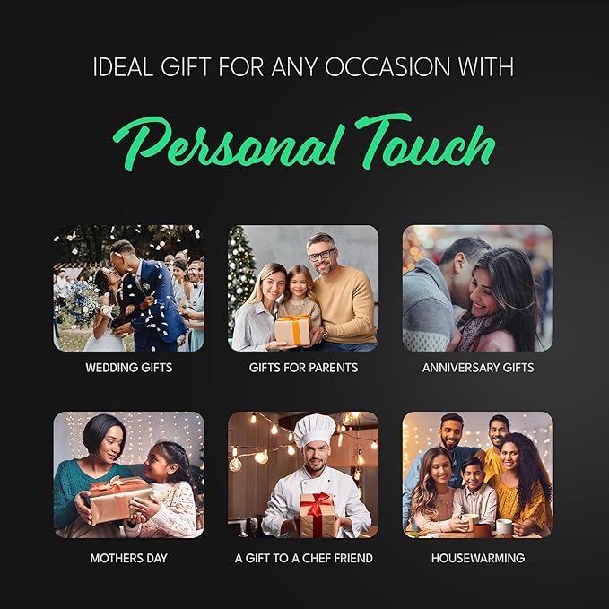 Personalized Cutting Board - Custom Engraved Wood Charcuterie Board Perfect for Wedding Gift, Mother's Day & Anniversary, With Gift Box & Stands - Small (8'' x 5'' x 0.75'')