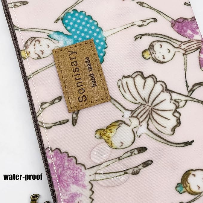 Hunger Pink Ballet Girls Make-Up Cosmetic Bag Carry Case, 14 Patterns (P11417018)