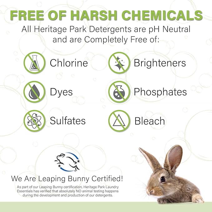 Heritage Park Luxury Laundry Detergent | Dermatologist Tested Plant based Natural & Enzyme Laundry Detergent | Sensitive Skin Friendly - Shore Breeze (64 fl oz)