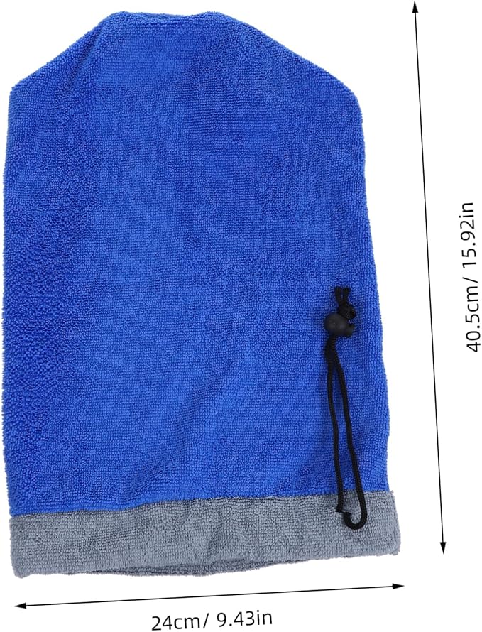 Flannel Pet Grooming Towel for Ferret Small Animals Fast Drying Bathrobe Drawstring Soft Absorbent Ferret Cleaning Accessories