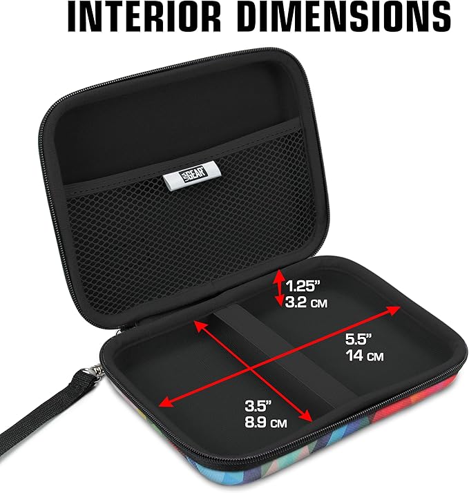 USA Gear Portable WiFi Hotspot for Travel Carrying Case - Internet Booster Case with Wrist Strap Compatible with 4G LTE Wi-Fi Mobile Hotspots from Verizon Orbic, Netgear, Huawei, GlocalMe - Geometric