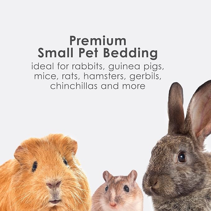 Kaytee Clean & Cozy Natural Paper Bedding, 72 Liter | Keeps habitats fresh. Small animal bedding for rabbits, guinea pigs, hamsters. Hamster bedding odor control, 99% dust-free