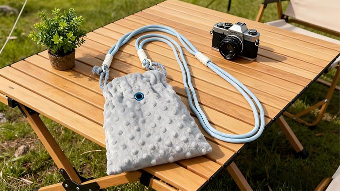 Sugar Glider Bonding Pouch Portable Drawstring Pouch Soft Sleeping Bag with Blue Braided Ribbon Small Animal Carrier- Hedgehog Hamster Ferret (Blue)