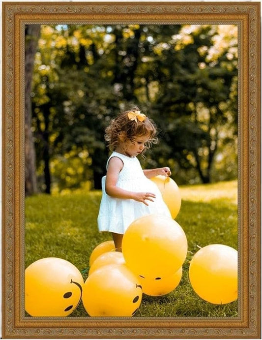 15x31 Gold Picture Frame Ornate - Wall Mount Acrylic Glass 15x31 Frame