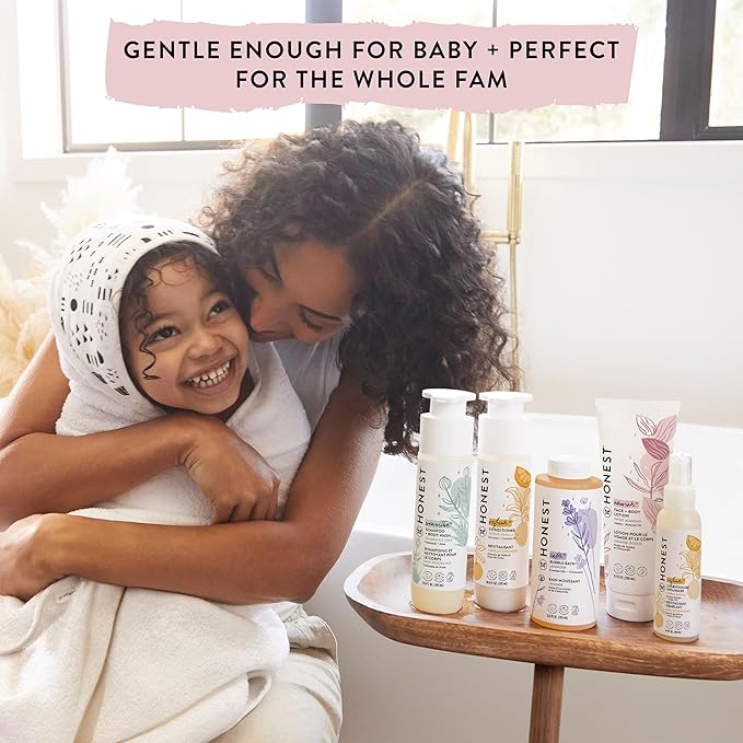 The Honest Company Foaming Bubble Bath, Gentle Tear-Free Hypoallergenic Baby Wash with Naturally Derived Ingredients, Lavender Calm, 12 fl oz