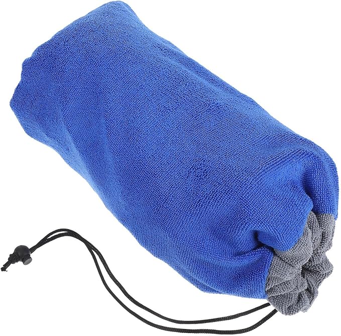 Kisangel Plush Absorbent Bath Towel for Small Pets, Soft and Comfortable Fast Drying Towel for Hamsters and Ferrets, Blue Pet Grooming Accessory for Bath Time