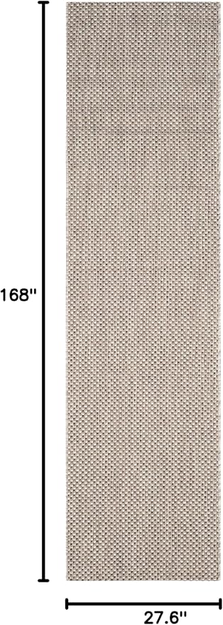 SAFAVIEH Courtyard Collection 2'3' x 14' Beige/Brown CY8521 Indoor/ Outdoor Patio Backyard Mudroom Runner Rug