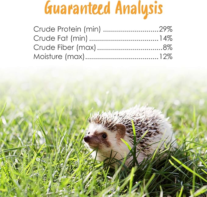 Sunseed Vita Prima Wigglers & Berries Hedgehog Treat - Mealworms for Hedgehogs - Small Animal Trail Mix Snack (Pack of 2)