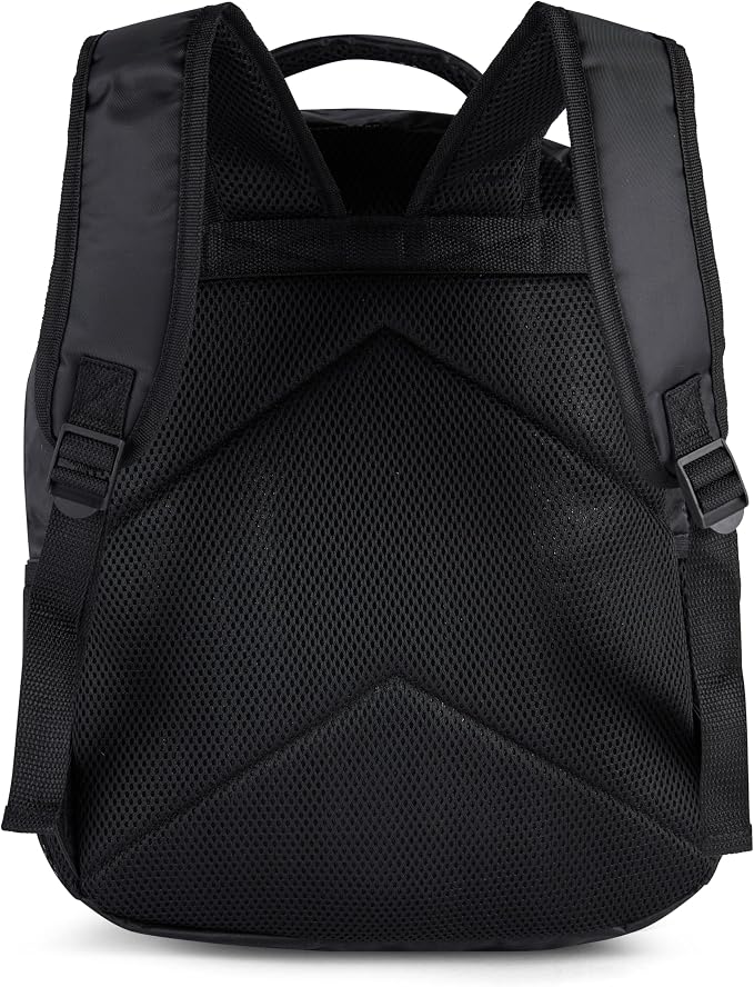 AI ACCESSORY INNOVATIONS Sonic X Shadow Generations Dark Beginnings Backpack for Girls & Boys, 16" Black Bookbag with Molded Shadow Dangle, Sublimation Print