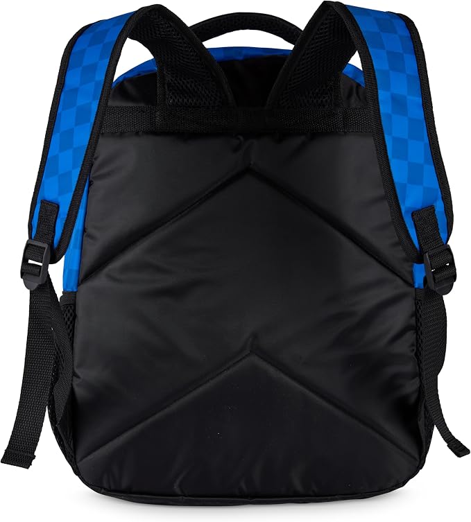AI ACCESSORY INNOVATIONS Sonic The Hedgehog Backpack, Boys & Girls Featuring Sonic, Tails, and Knuckles,16” Bookbag w/Molded Sonic Dangle, Blue