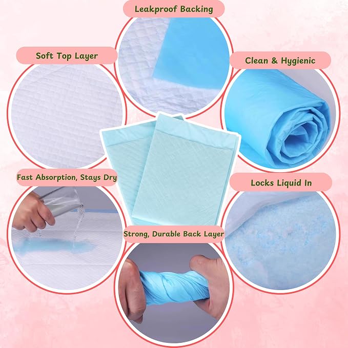 Hides for Hedgehogs Warm Winter Bed, Hedgehog Hideout Bed Nest, Hedgehog Hideout with Disposable Liners, Small Animals Warm House Cage Supplies, Hamster Cage Accessories (Blue, Pee Pads)