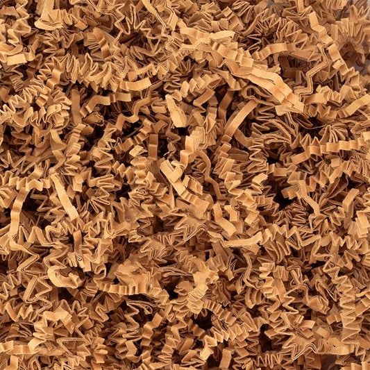 2LB Crinkle Cut Paper Shred Filler,Shredded Paper For Gift Basket Filler,White Confetti,Crinkle Cut Papers For Gifts Wrapping, Basket Filling, Birthdays, Weddings, Anniversaries-Brown