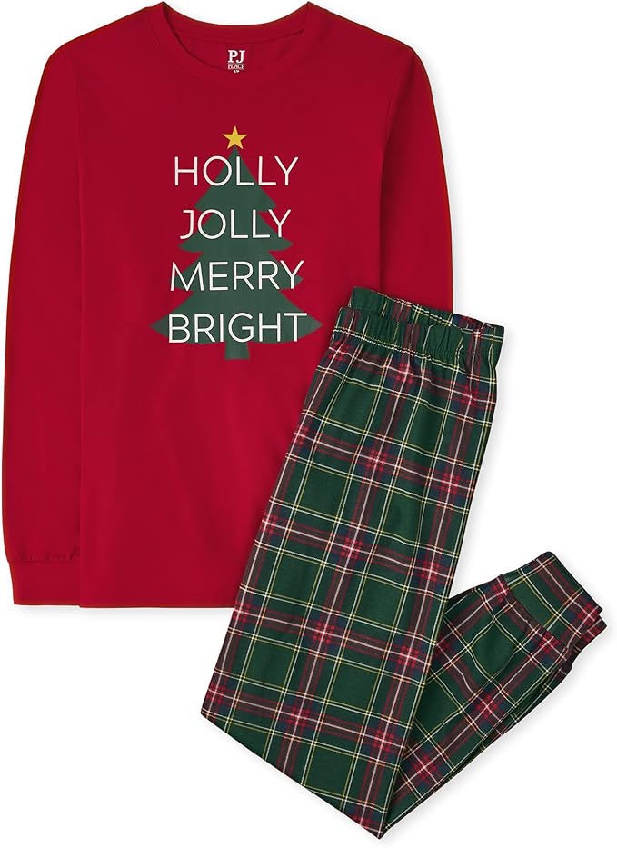 The Children’s Place Family Matching, Christmas and Holiday Pajama Sets, Cotton