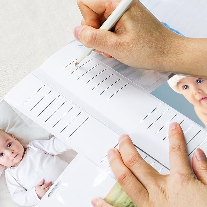 Holoary Baby Photo Album 4” x 6” 300 Photos, Newborn Baby Keepsake Gifts for Baby Boy/Girl and New Parents, Woodland Animals Design Baby Photo Albums