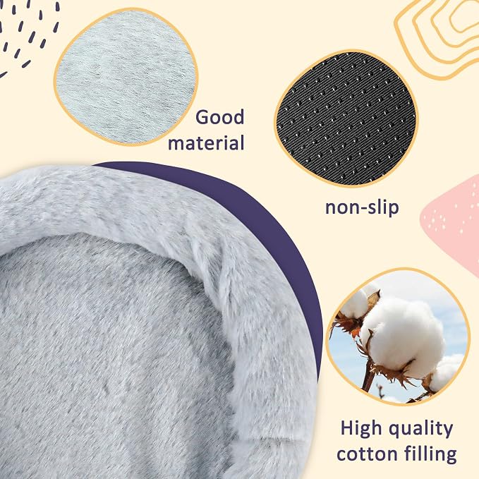 FEBSNOW Guinea Pig Bed, Soft Fleece Hamster Bed for Small Animals | Washable Warm Fleece Material, For Guinea Pigs and Hamsters, Cosy Sleeping and Hiding Spot, Anti-Slip Bottom