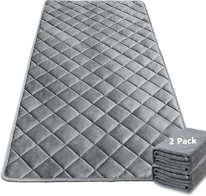 Washable Guinea Pig Fleece Bedding, 24"x36" Reusable Cage Liner 2 Pack | Cage Bedding, Absorbent, Non-Slip, Waterproof Rabbit Bedding, Machine Washable, Small Animal Cage Accessory