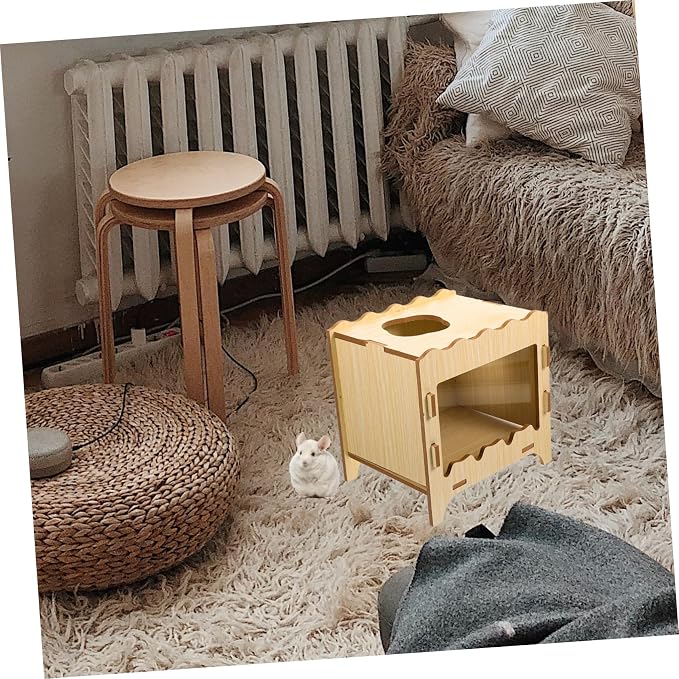 YARNOW Hamster House Toys Nest Box Soft Digging Plaything Comfortable Pet Sleeping House Hideout