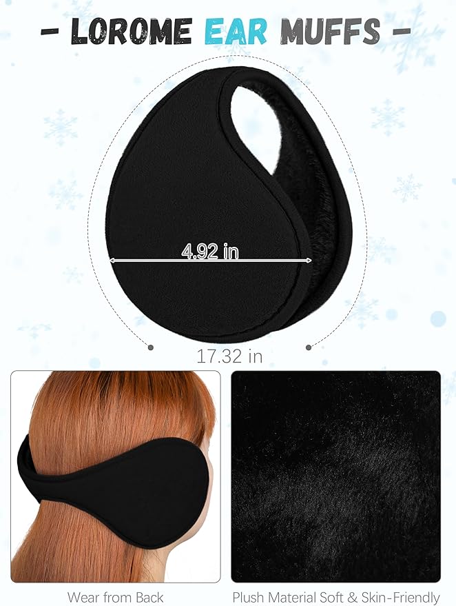 Winter Hat Scarf Gloves and Ear Warmer, Knit Warm Beanie Hat Touch Screen Gloves Long Knitted Plaid Scarf Set Gifts for Women