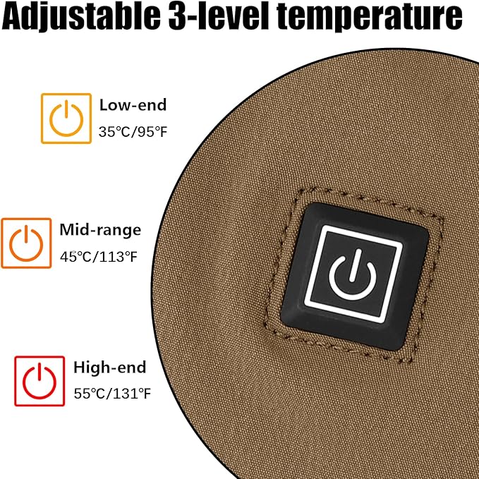 PETAC GEAR Tactical Hand Warmer,Portable Drop Hanger Waist Handwarmer Pouch for Hunting Golf Camping Fishing, Hiking, Football Winter Outdoor Field Survival.