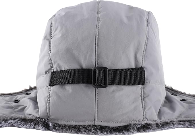 Connectyle Trapper Hat for Men Women Faux Fur Winter Hat with Ear Flaps Water-Resistant Hunting Hats Ushanka Skiing Cap