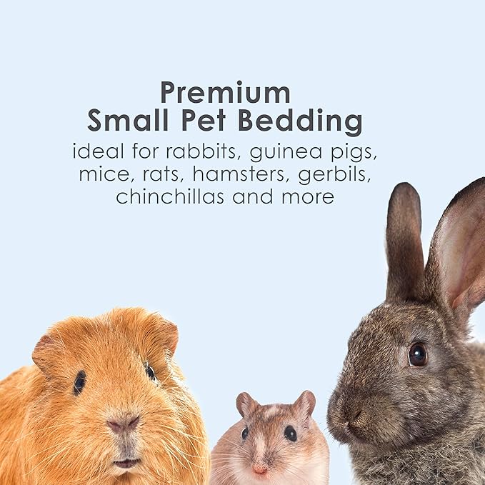 Kaytee Clean & Cozy White Paper Bedding, Made for Small Animals, 100 Liters, Pack of 2