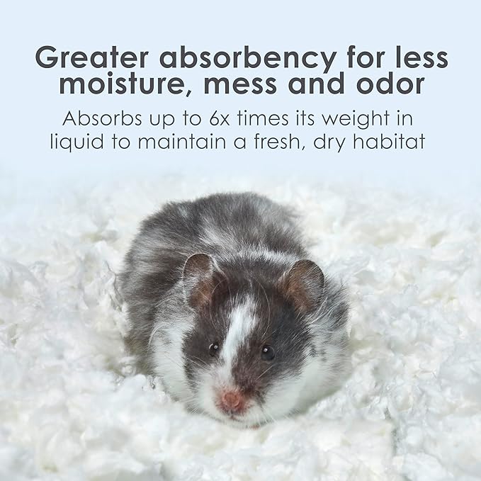Kaytee Clean & Cozy White Paper Bedding, Made for Small Animals, 49.2 Liters