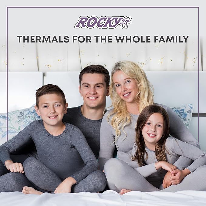 Rocky Thermal Underwear Men Long Johns Men Thermal Underwear Thermals Mens Base Layer Mens Thermals Top and Bottom Set
