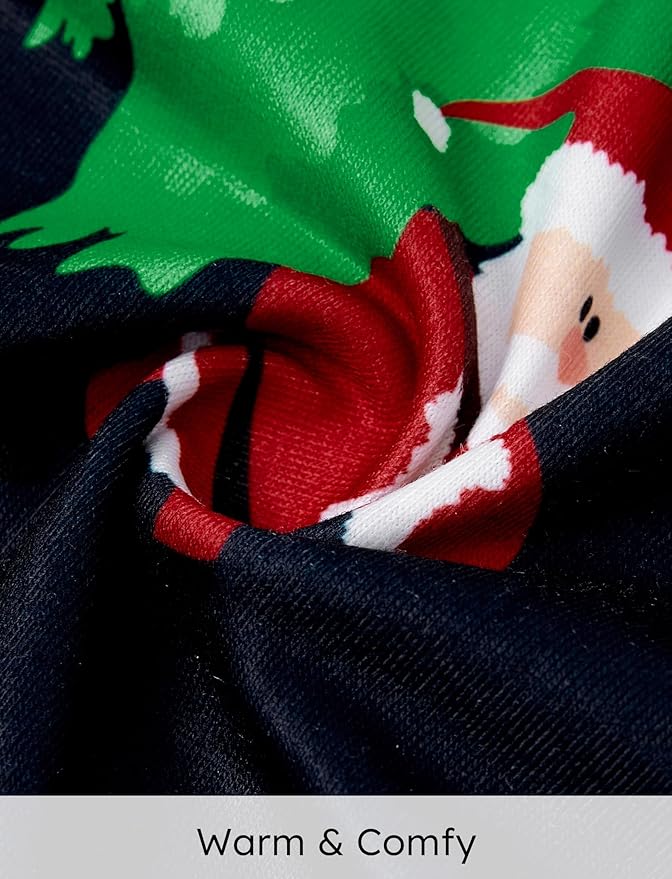 PATPAT Matching Family Christmas Onesie Pajamas – Holiday Hooded Jumpsuit Sleepwear PJs Couples Xmas Loungewear with Socks