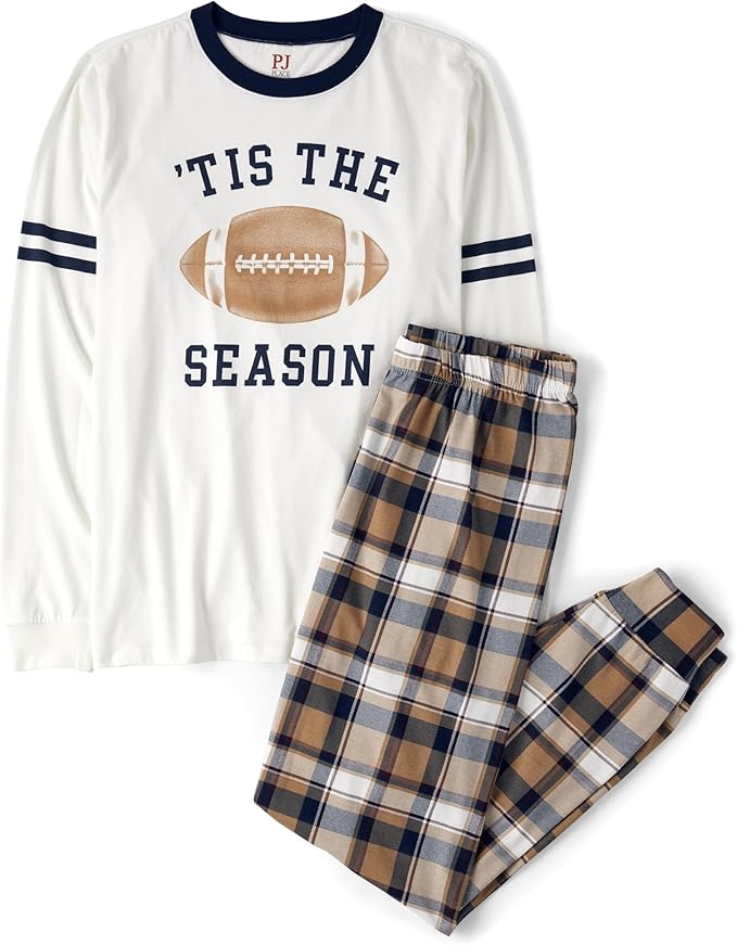 The Children's Place Baby Family Matching, Football Pajama Sets, Cotton