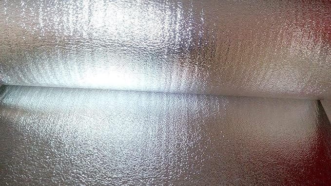 US Energy Products Reflective Foam Core Insulation Shield, Heat Shield, Thermal Insulation Shield Vapor Barrier (R8) Water Proof Meets All Fire Codes (1/4 inch Thick) (3ft x 5ft (15 sqft))