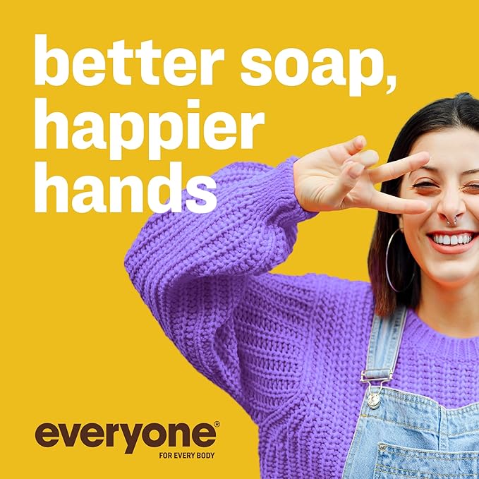 Everyone Liquid Hand Soap, 12.75 Ounce (Pack of 3), Meyer Lemon and Mandarin, Plant-Based Cleanser with Pure Essential Oils