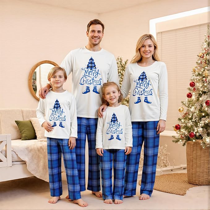 2024 Family Matching Pajamas Sets - Christmas Pjs Sleepwear Outfits for Holiday & Xmas Party