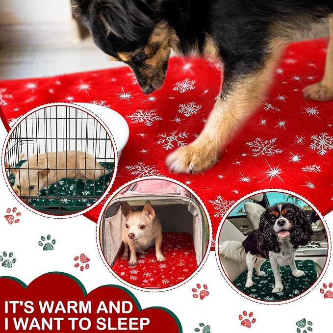 Tudomro 8 Pcs Guinea Pig Fleece Cage Liners, Snowflake, 16 x 24 Inch | Washable Reusable Small Animal Bedding, Absorbent Blankets for Ferret Chinchilla, Soft Fleece Mat Pads Protect Furniture