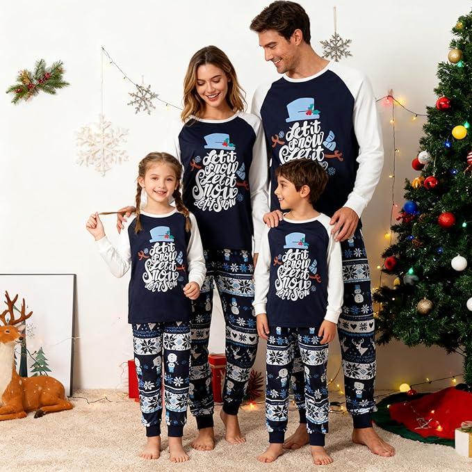 WephuPSho Christmas Family Matching Pajamas, Festive Xmas Jammies Sets for the Whole Family, Holiday Pjs Christmas