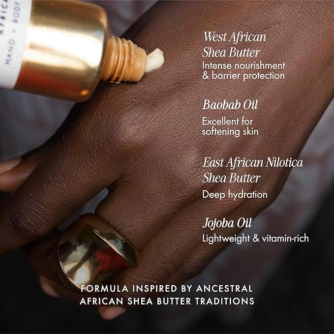 54 Thrones African Beauty Shea Butter, Intensive Dry Skin Support, Moisturizing Body Butter for Women & Men, Moisturizing Body Cream, Locks in Moisture, Ghanaian Coconut + Moroccan Almond, 1.7 oz