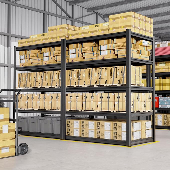 Storage Shelves, 2500lbs Garage Shelving,Adjustable Heavy Duty Shelving Unit,5T Tall Garage Shelves，Metal Standing Shelf Units,Utility Rack For Kitchen Warehouse Industrial Basement 72*36*16