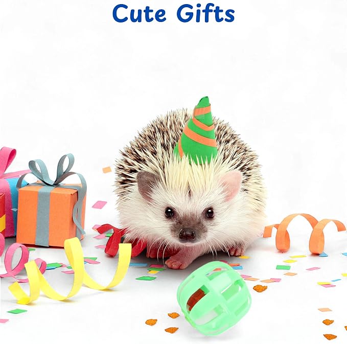 Dig-Box Tray For Hedgehog Cage With Ball Toy, Funny Dig-Box Tray Toys for Hedgehogs, Ball Bell Toy for Hamster Ferret Kitten Cat, Hedgehog Accessories, Small Animal Accessories (White, 8.4*5.9*1.6in)