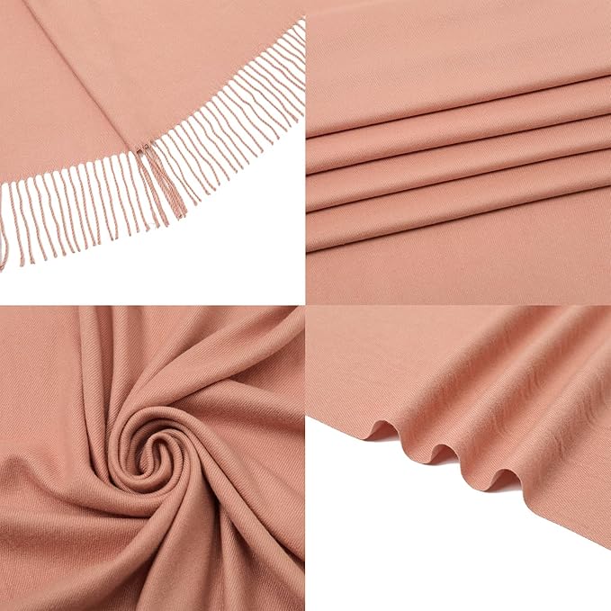 RIIQIICHY Women's Scarf Pashmina Shawls and Wraps for Evening Dress Bridesmaid Wedding Bridal Winter Warm Long Large Scarves