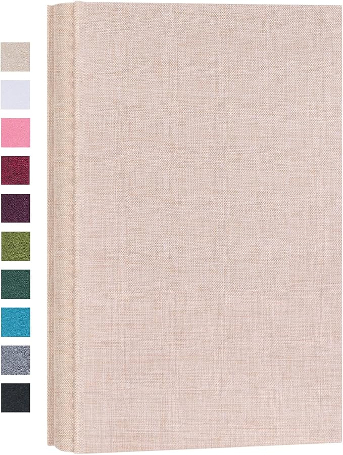 Mublalbum Small Photo Album 4x6 300 Photos Linen Cover Picture Book with Horizontal Pockets for Family Wedding Baby and Anniversary (Beige)