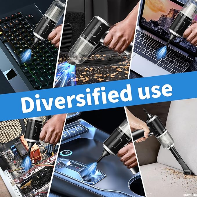 Compressed Air Duster-Vacuum Keyboard Cleaner-Air Blower 3-in-1-Electric Air Dusters-Replace Compressed Air Cans for PC,Computer Keyboard,Car Dusterpc Cleaning