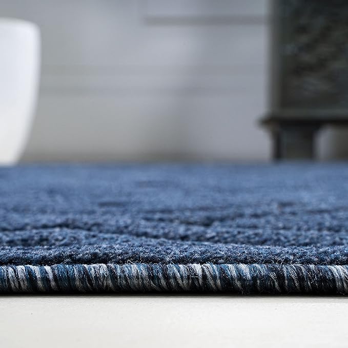 JONATHAN Y Diamond Trellis Indoor Outdoor Area Rug 4X6 Navy, Portmany Neutral for Backyard, Patio, Porch, Easy-Cleaning, High Traffic, Pet-Friendly, Non-Shedding (IBZ104B-4)