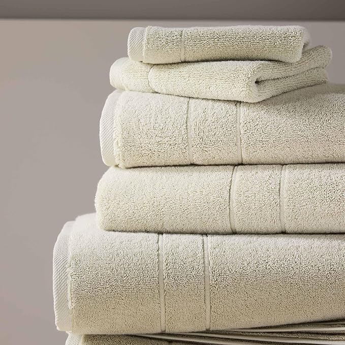 Brooklinen Super-Plush Turkish Cotton Bath Towels Set of 2 Cotton, 820 GSM, Machine Washable, Perfect Bath Towels for Bathroom, Spa & Shower (30" x 58", Stone Beige)