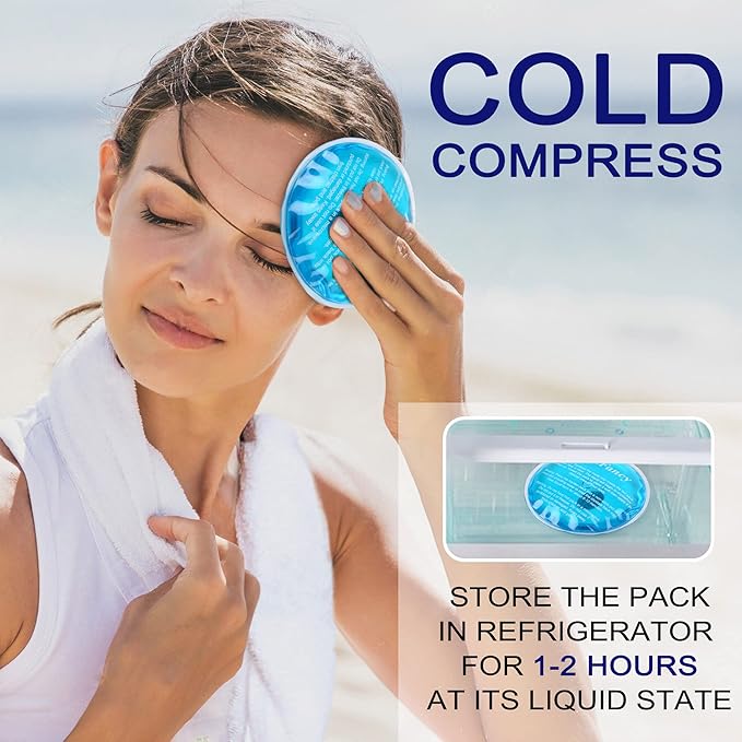 LotFancy Reusable Hand Warmer, 10 Click Activated Instant Heat Packs and 2 Wraps, Snap Hot Therapy Compress, Gel Heating Pad for Pain Relief, Outdoor & Portable Size