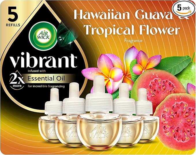 Air Wick Scented Oils 0+5 Hawaiian Guava & Tropical Flower (old Nectarine & Paradise Flower)