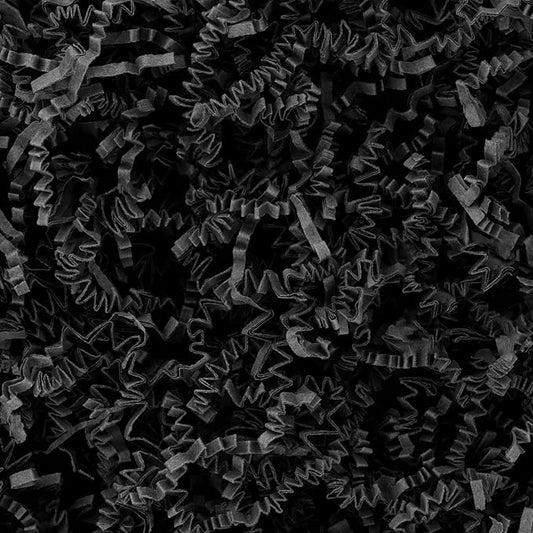 2LB Crinkle Cut Paper Shred Filler,Shredded Paper For Gift Basket Filler,White Confetti,Crinkle Cut Papers For Gifts Wrapping, Basket Filling, Birthdays, Weddings, Anniversaries-Black
