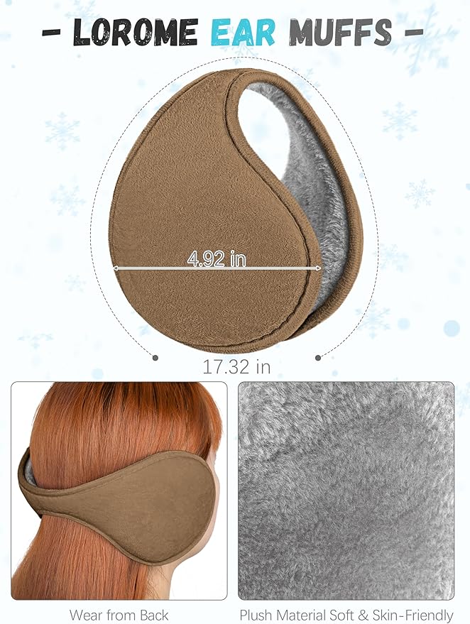 Winter Hat Scarf Gloves and Ear Warmer, Warm Knit Beanie Hat Touch Screen Gloves Set Winter Gifts Neck Scarves for Women
